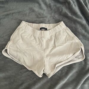 brandy melville light pink sweat shorts